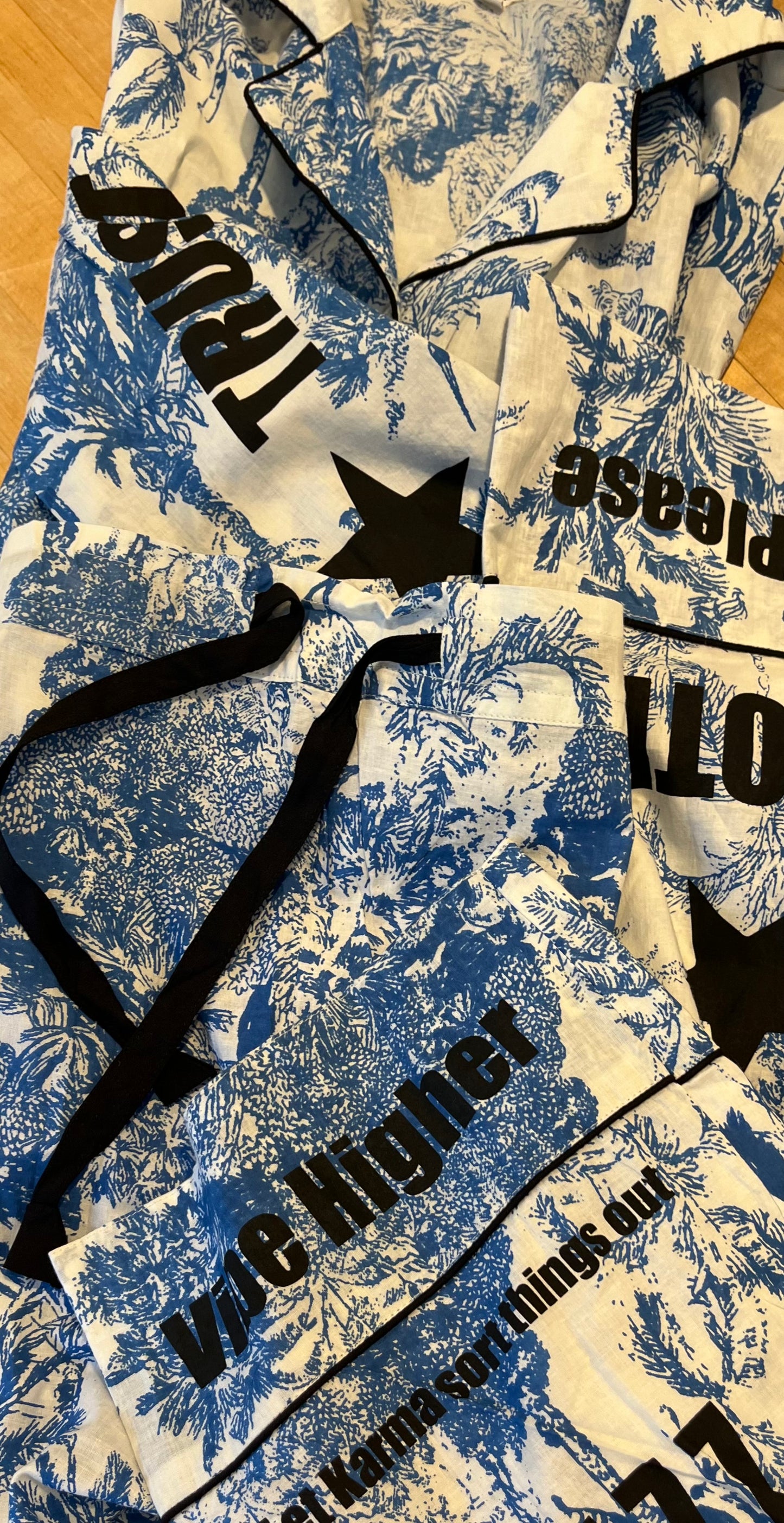J + N Pajamas (Blue Stork)