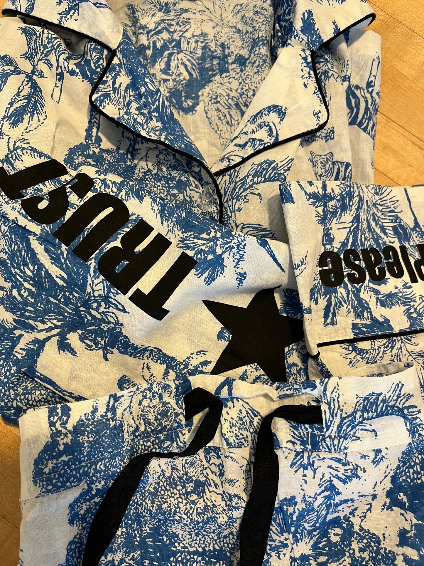 J + N Pajamas (Blue Stork)