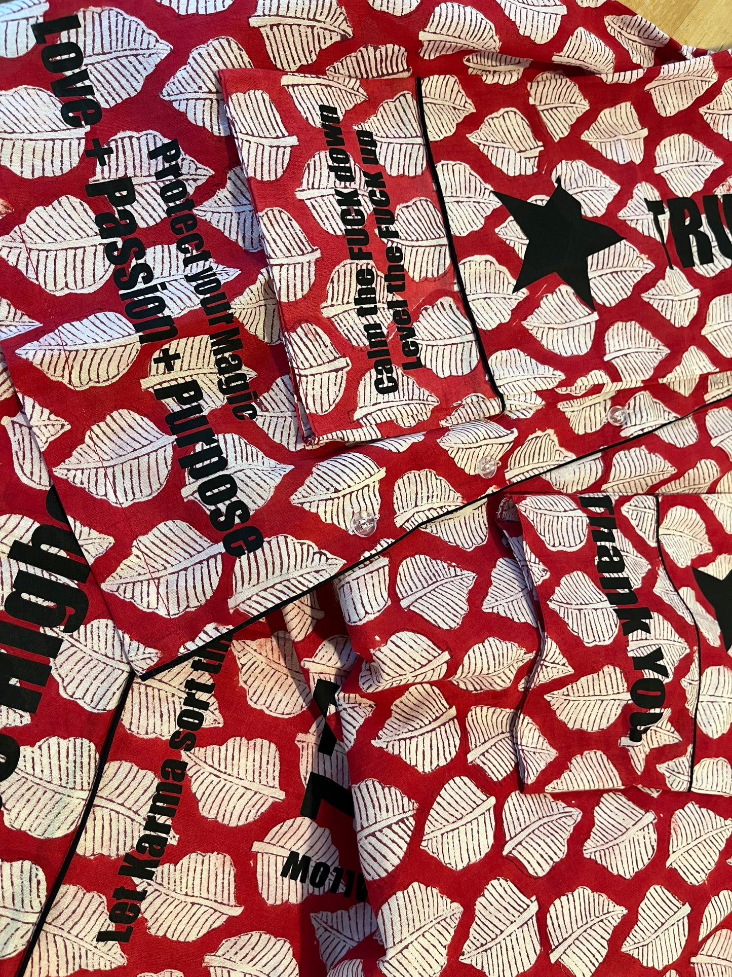 J + N Pajamas (Red Luck Leaf)