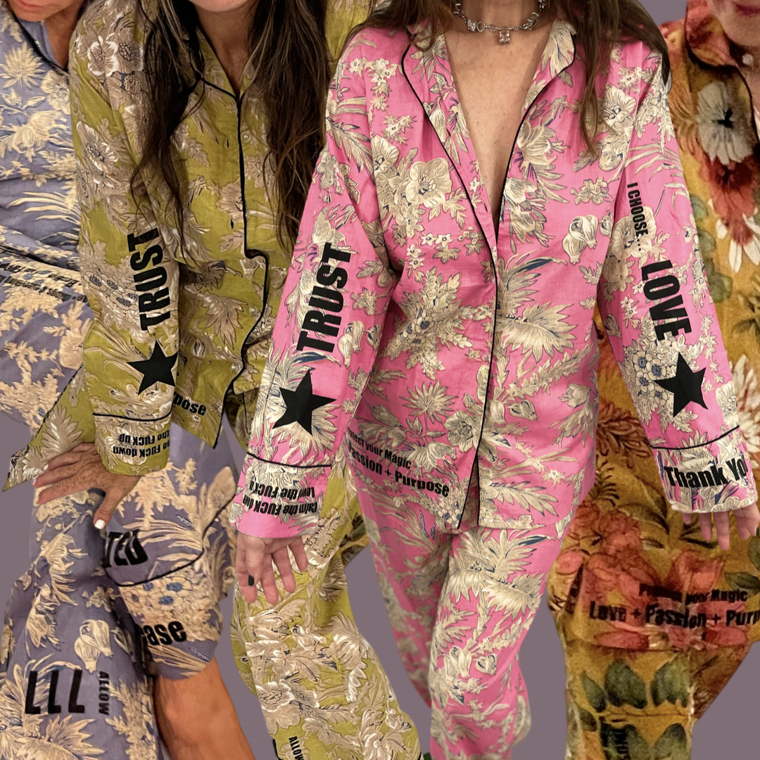 J + N Pajamas (Pink Menagerie)