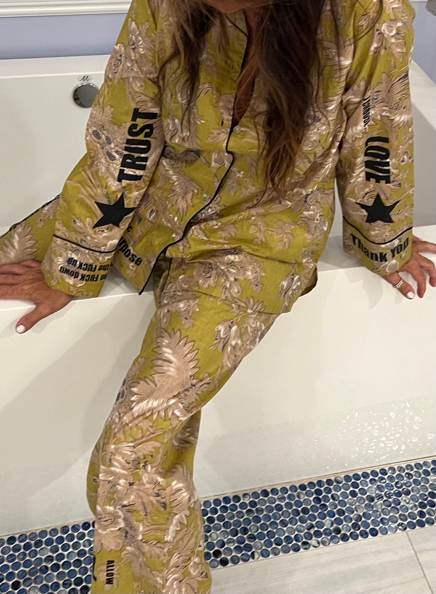 J + N Pajamas (Green Menagerie)