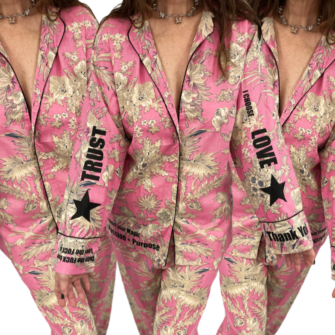J + N Pajamas (Pink Menagerie)