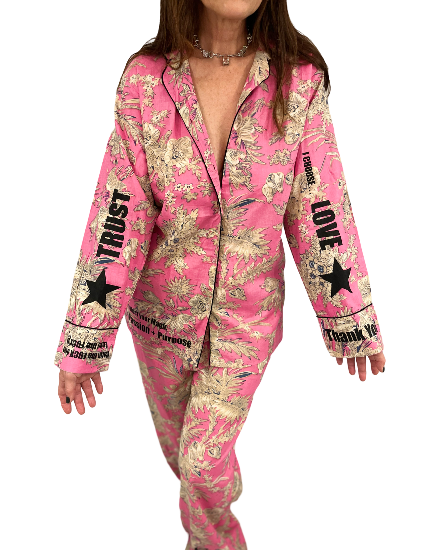 J + N Pajamas (Pink Menagerie)