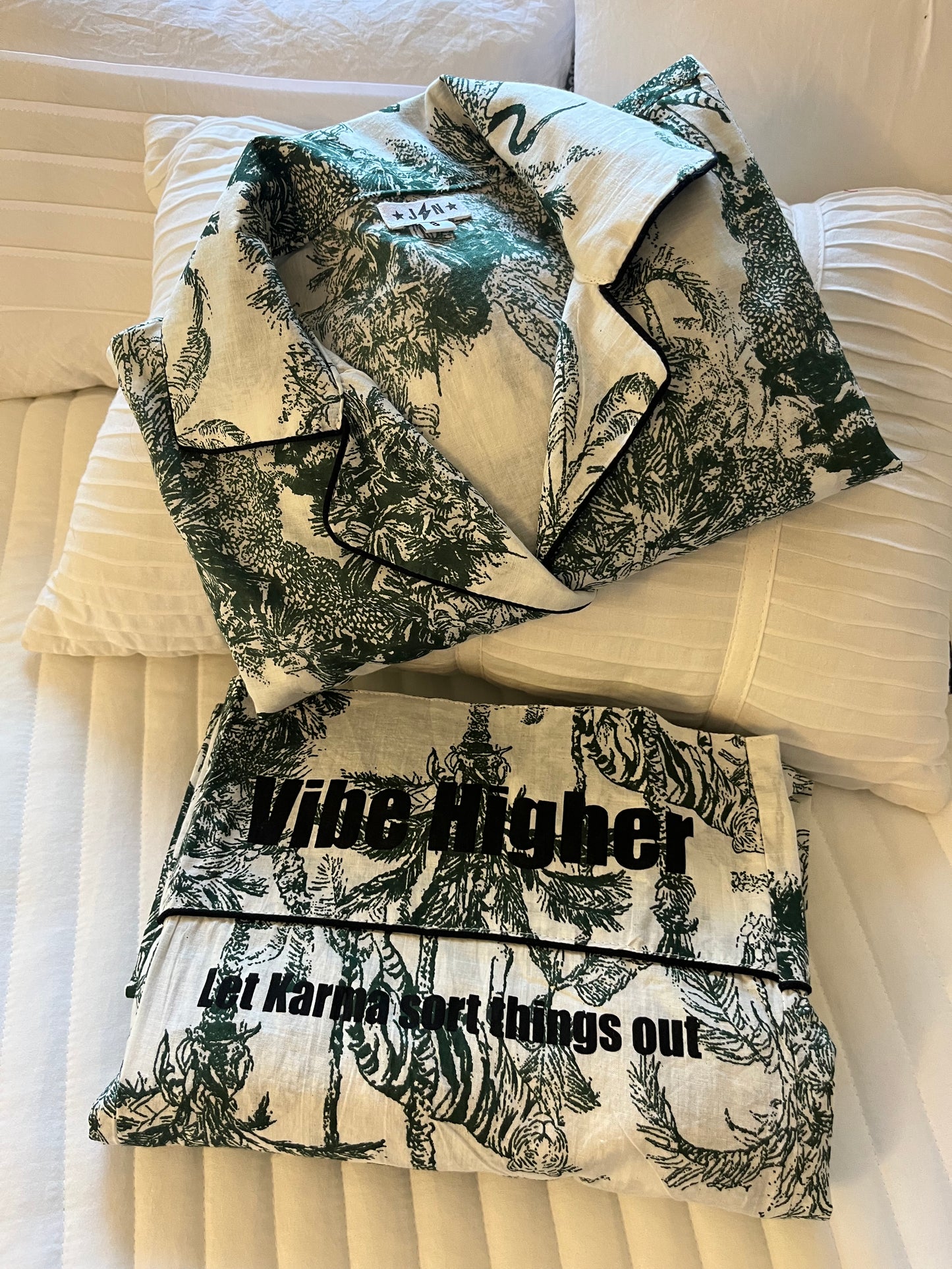 J + N Pajamas (Jade Storks)