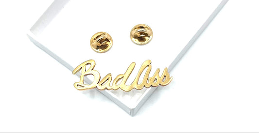 "Badass" Word Pin