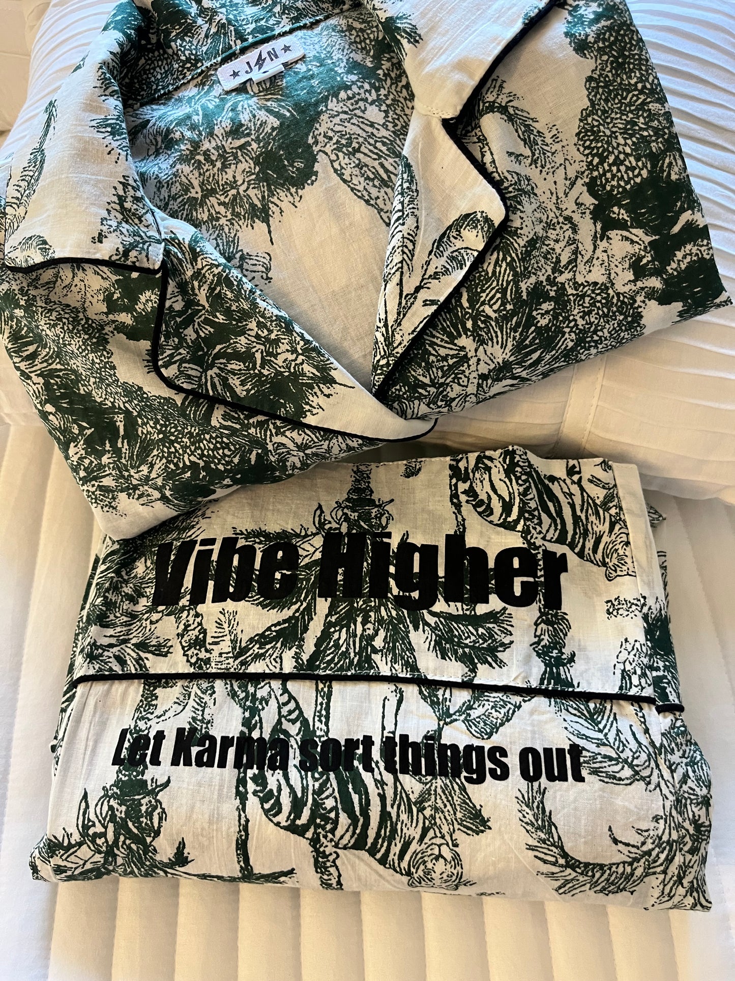 J + N Pajamas (Jade Storks)