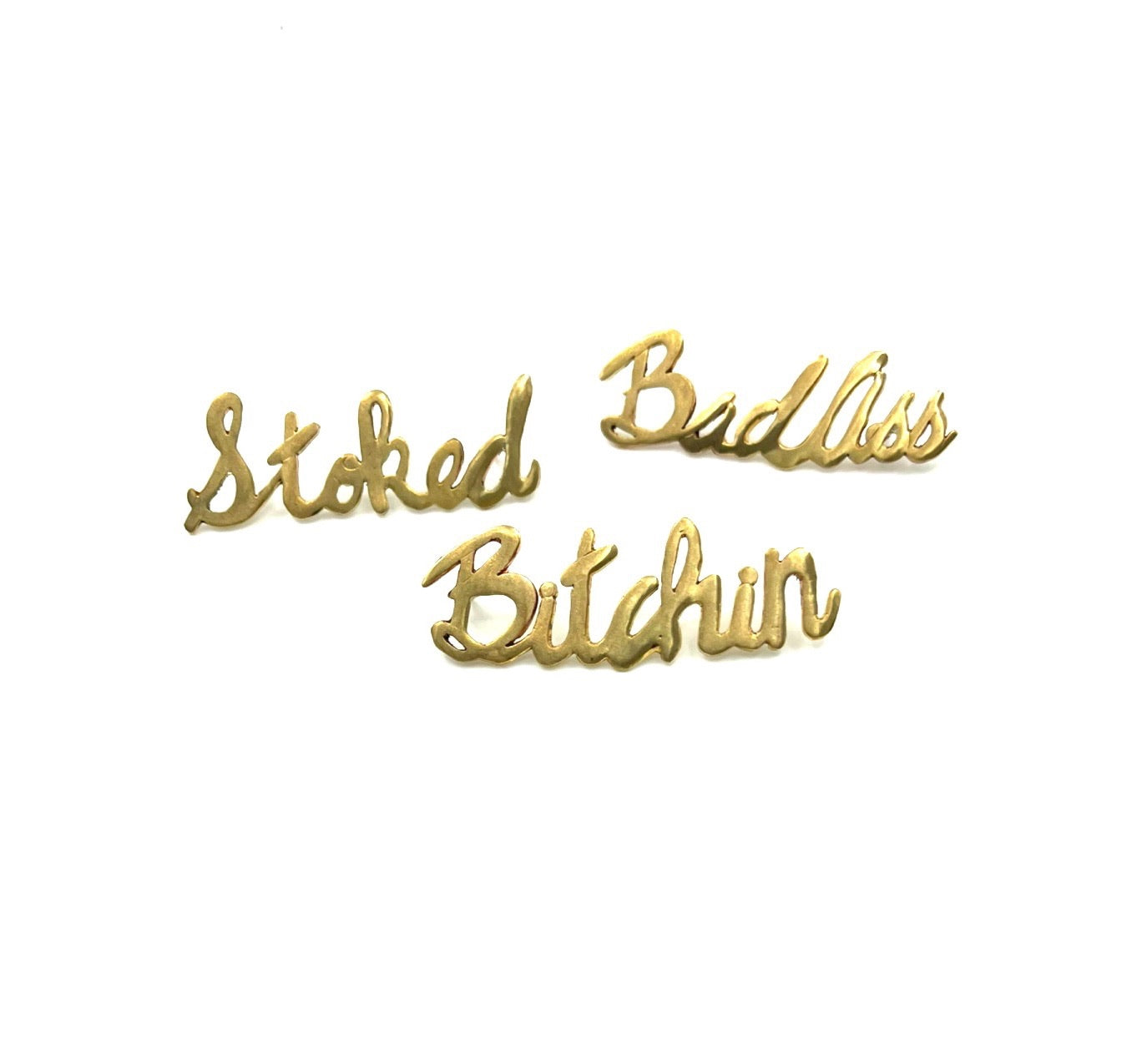 "Badass" Word Pin