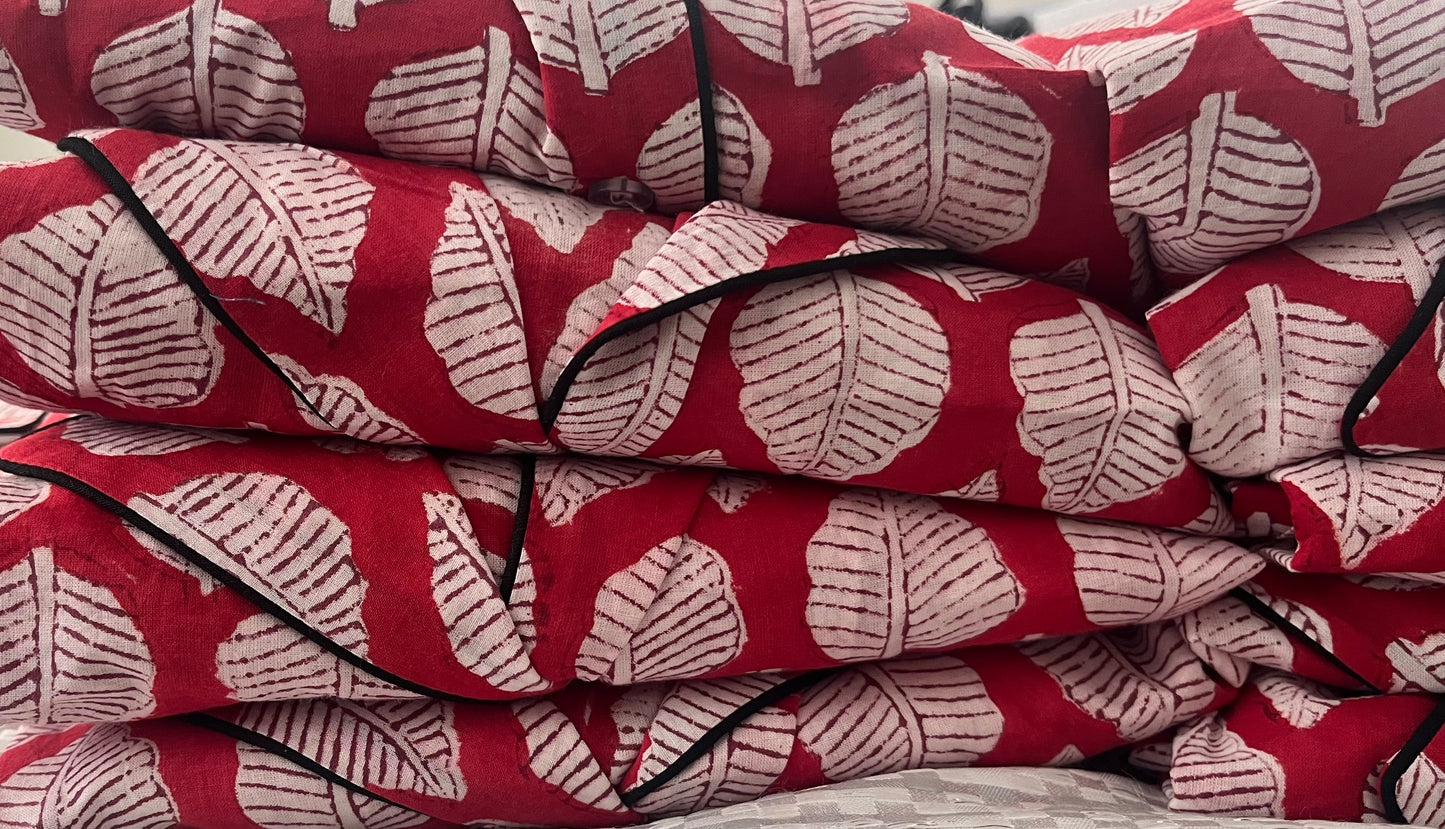 J + N Pajamas (Red Luck Leaf)