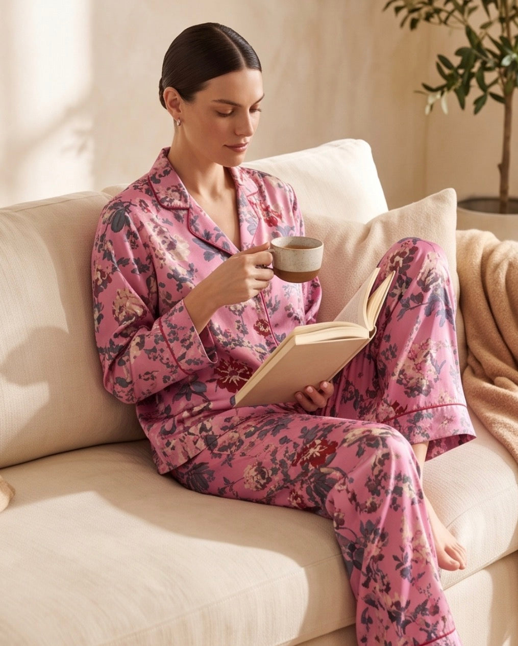 J + N Pajamas (Pink Garden)